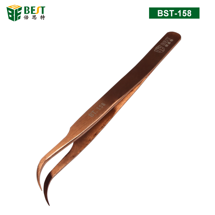 BST-158 彩色镊子 不锈钢彩镀镊子