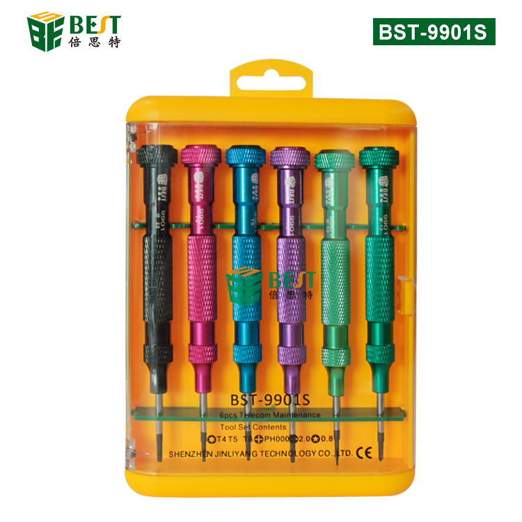 BST-9901S 电子电讯工具6pcs 螺丝套批 螺丝刀套装