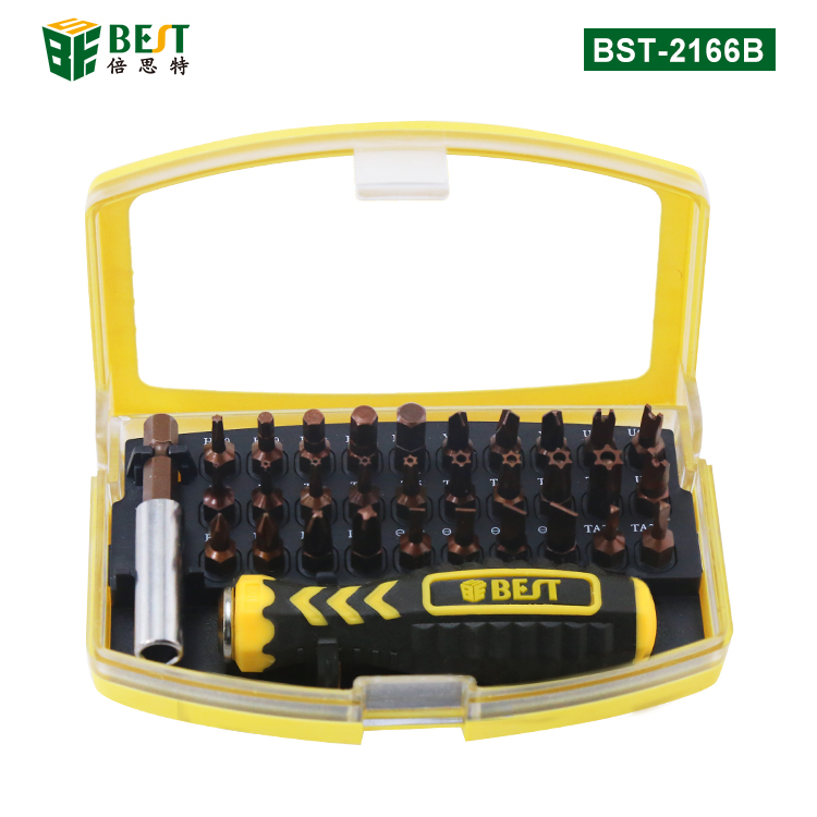 BST-2166B 螺丝套批32pcs S2发红 螺丝刀套装 专用拆机工具