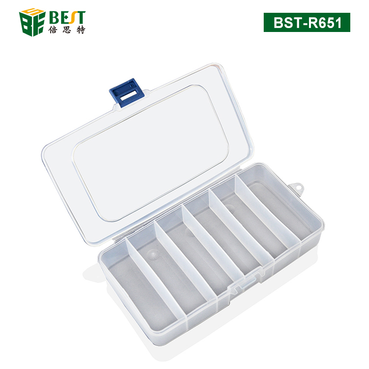 BST-R651 6格透明塑料元件盒