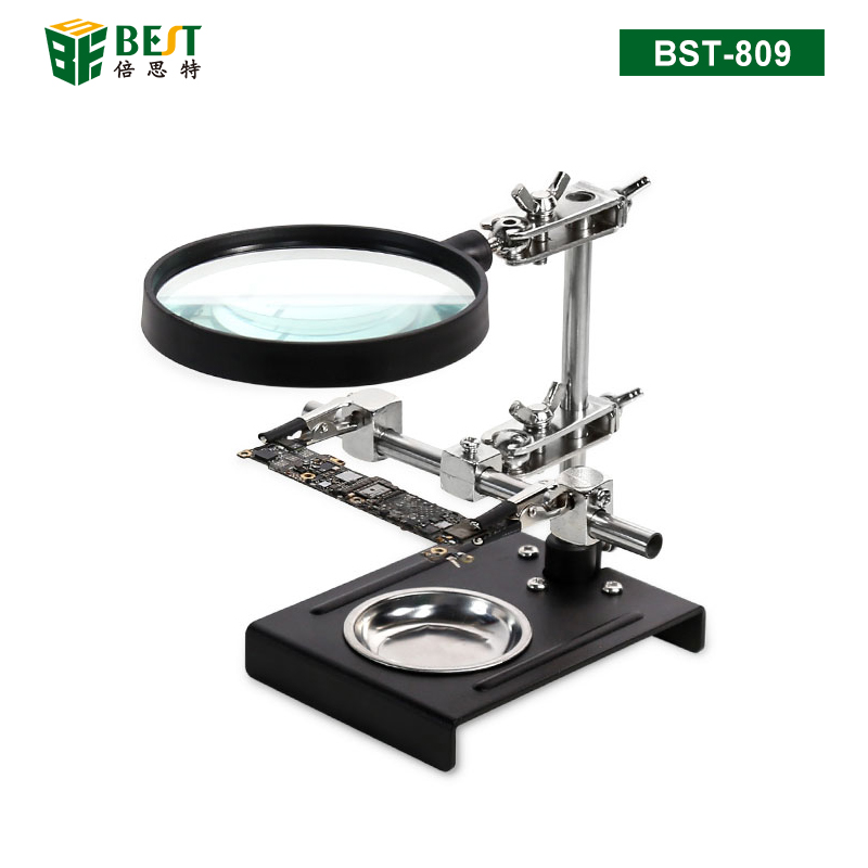 BST-809 台式放大镜 维修夹持放大镜 焊接放大镜