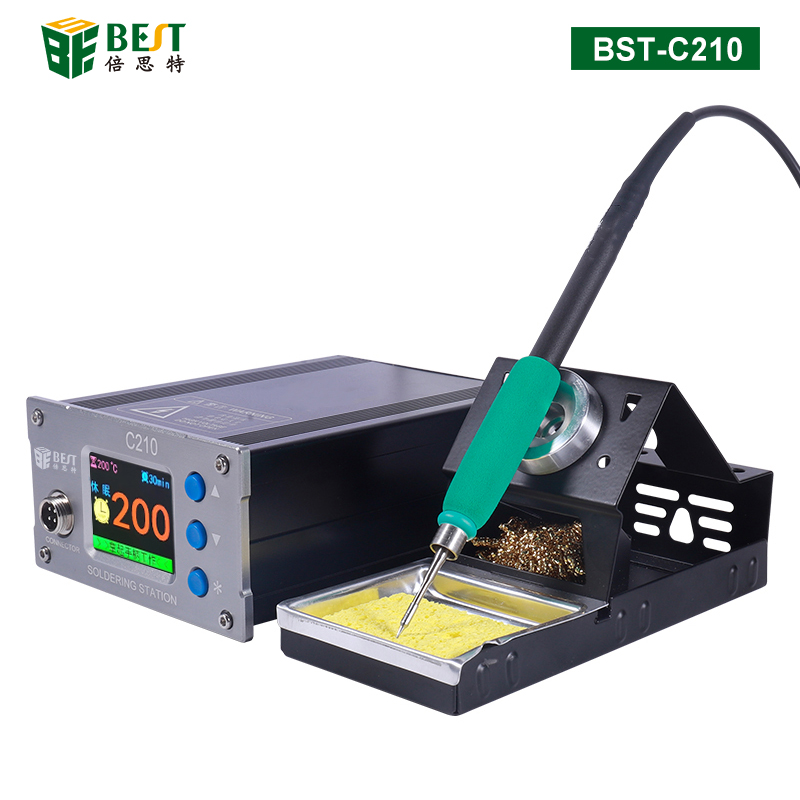 BST-C210 智能多功能焊台 大功率焊台 快速升温 电烙铁焊笔手机电脑微型维修焊接工具